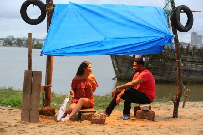 Abhishek Gowda and Tanya Hope in Amar. Abhishek Gowda's Amar