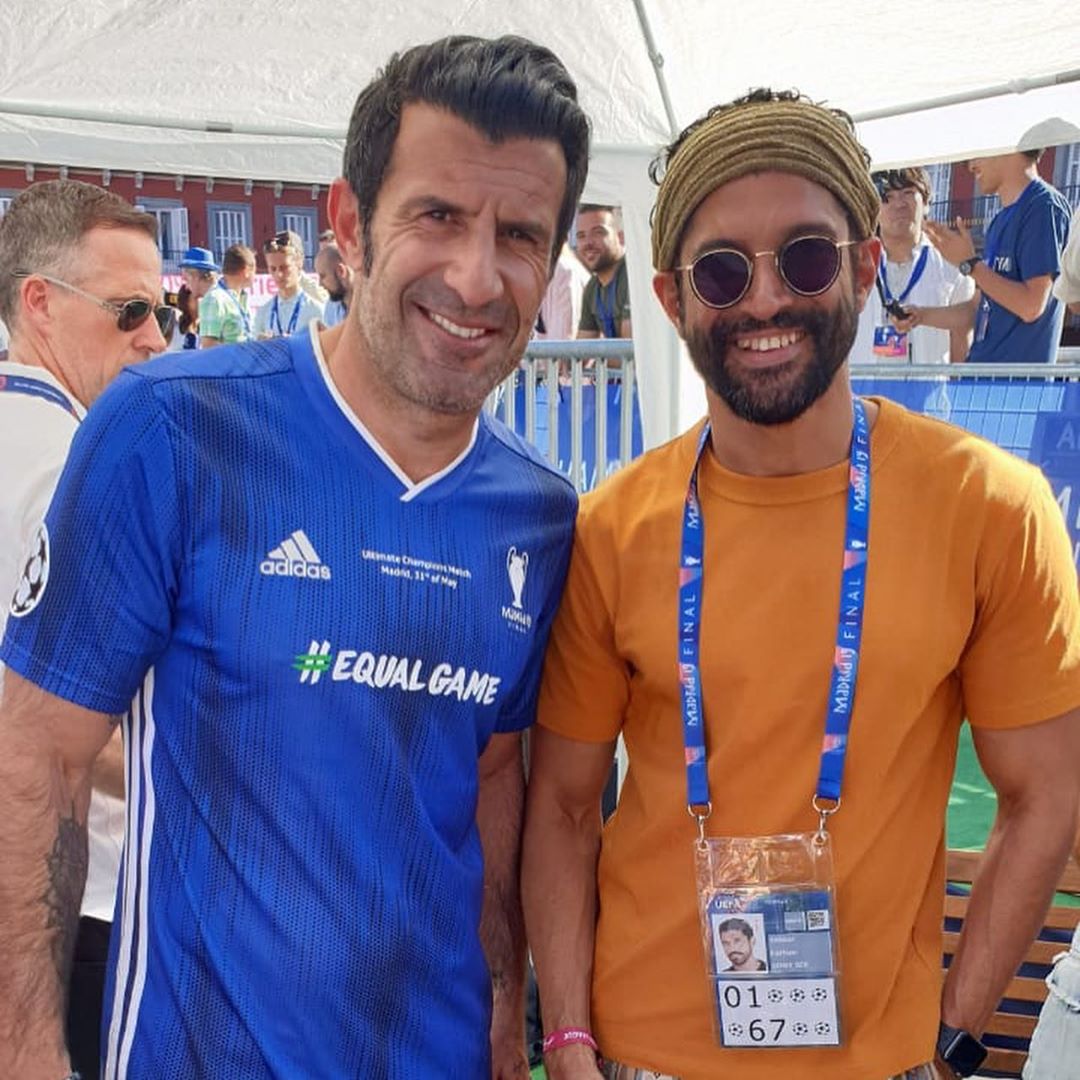 farhan akhtar with football legends