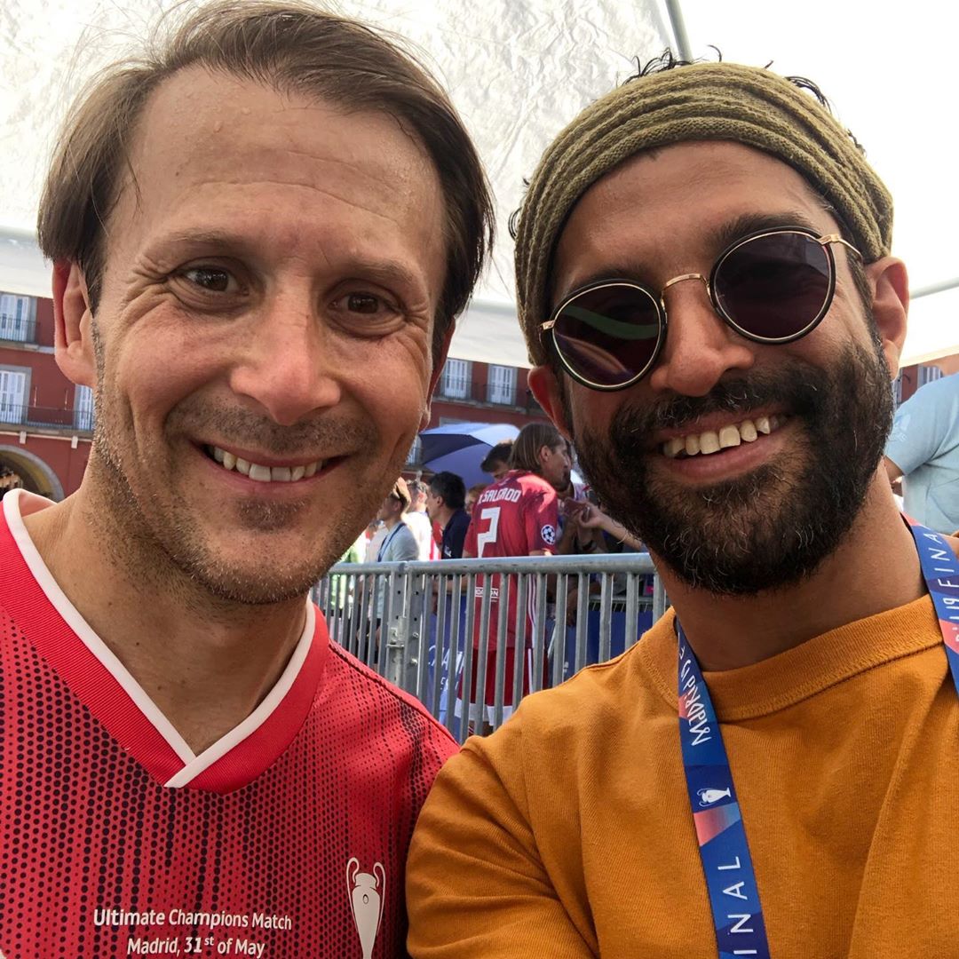 farhan akhtar with football legends