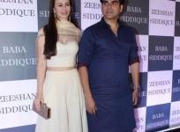 Arbaaz Khan with Giorgia Andriani at Baba Siddiqui Iftar party 2019