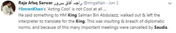 imran khan saudi king