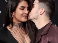 Priyanka Chopra and Nick Jonas at Chasing Happiness premiere
