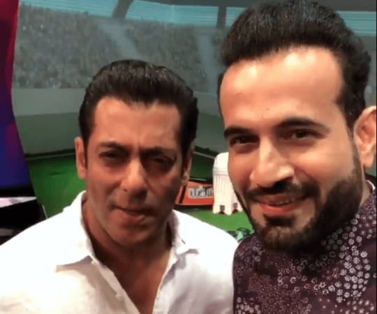 Irfan Pathan shared a video of Salman Khan wishing everyone on Eid Salman Khan Irfan Pathan