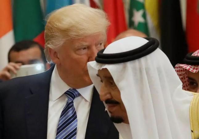 US President Donald Trump and Saudi Arabia's King Salman bin Abdulaziz Al Saud Saudi Arabia-China
