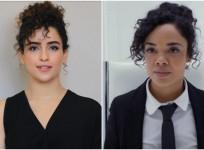 Sanya Malhotra and Tessa Thompson