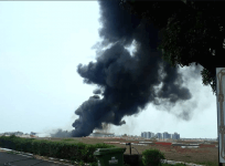 Goa airport fire