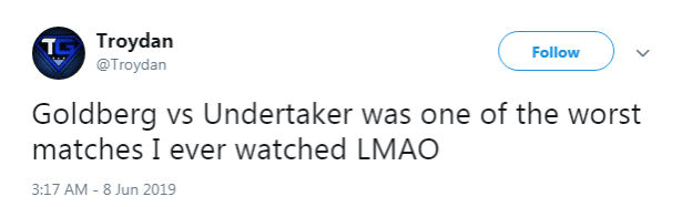 Undertaker vs Goldberg