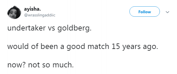 Undertaker vs Goldberg