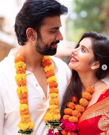 Rajeev Sen and Charu Asopa wedding photo. Rajeev Sen and Charu Asopa wedding photo