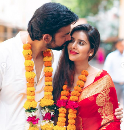 Rajeev Sen kisses the bride Charu Asopa after their wedding . Rajeev Sen kisses the bride Charu Asopa after their wedding