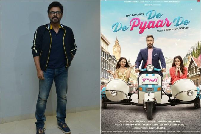 Venkatesh to star in Ajay Devgn's role in De De Pyaar De Telugu remake Venkatesh to star in Ajay Devgn's role in De De Pyaar De Telugu remake