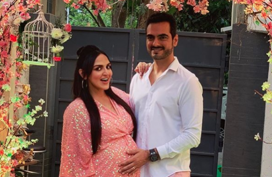 Esha Deol and Bharat Takhtani at the baby shower. Esha Deol and Bharat Takhtani
