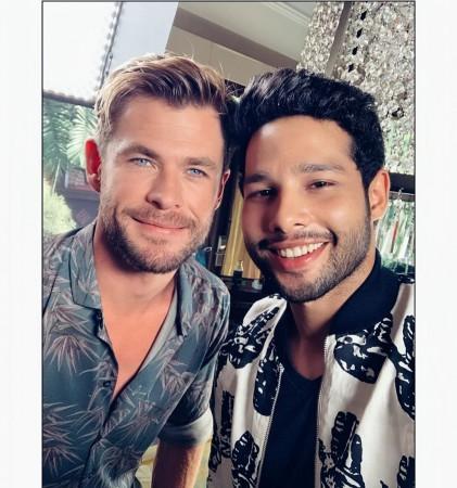 Chris Hemsworth and Siddhant Chaturvedi