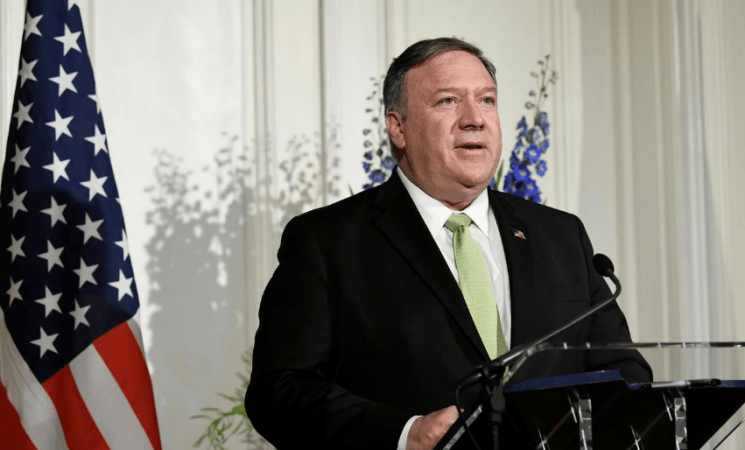 US Secretary of State Mike Pompeo speaks at a joint news conference in The Hague, Netherlands June 3, 2019. Mike Pompeo