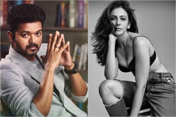 Rakul Preet Singh to romance Vijay in Thalapathy 64. Vijay and Rakul Preet Singh in Thalapathy 64