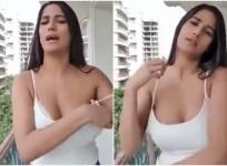 Poonam Pandey responds to Pakistan's ad by removing her bra.