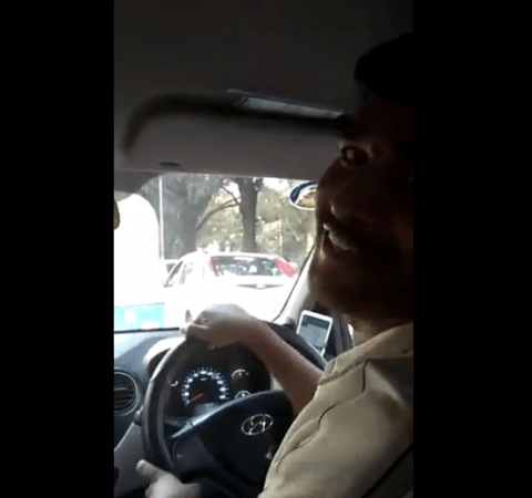 The Bengaluru cabbie seems to have an amazing vocab as he spoke accurately in Sanskrit. Bengaluru cabbie
