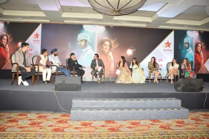 Lead pair Dipika Kakkar and Karan V Grover hosting concept event of Star Plus's new show Kahaan Hum Kahaan Tum. Lead pair Dipika Kakkar and Karan V Grover brought concept event of Star Plus's new show Kahaan Hum Kahaan Tum