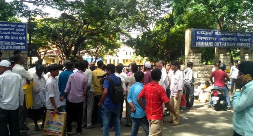 NIMHANS doctors strike NIMHANS doctors strike