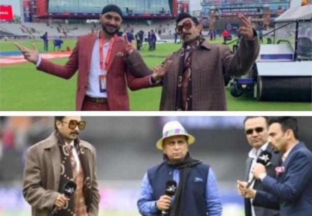 Ranveer Singh, Virender Sehwag, Harbhajan Singh, Sunil Gavaskar