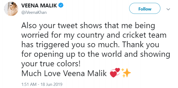 Veena Malik Tweet