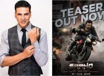 Akshay Kumar and Prabhas' Saaho poster