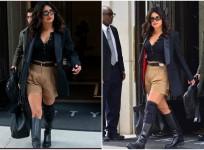 Priyanka Chopra in Khanki shorts made people joke saying she has joined RSS