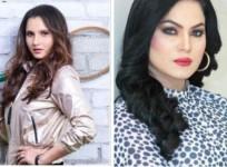 Sania Mirza and Veena Malik