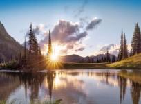 Summer solstice sun
