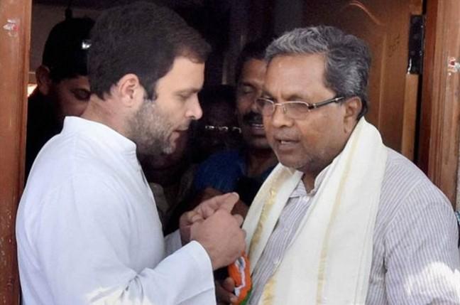 Siddaramiah and Rahul Gandhi Siddaramiah and Rahul Gandhi