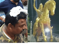 raja singh statue