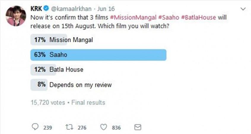 KRK's poll on Twitter KRK's poll on Twitter,
