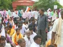 Members of Members of Valmiki community stages protest near Vidhana Soudha near Vidhana Soudha