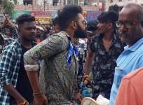 Ram Pothineni smoking on iSmart Shankar set