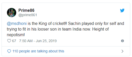 MS Dhoni fans hit out at Sachin Dhoni fans