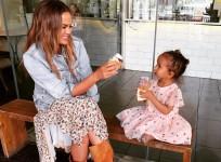 Chrissy Teigen and Luna Simone