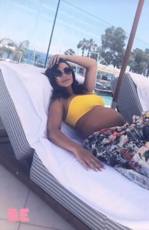 Amy Jackson flaunts her baby bump while soaking in the sun during her Europe trip with British fiancee George Panayiotou Amy Jackson