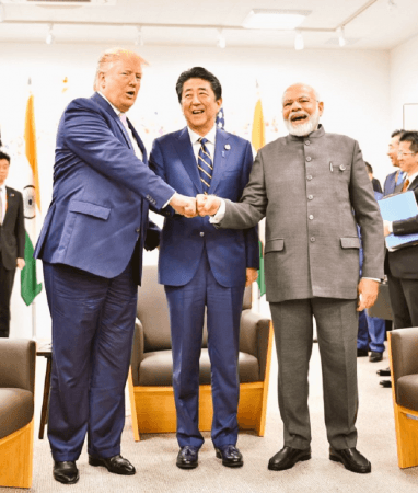 The trilateral meeting between PM Modi, Trump and Abe focused on how Japan-America-India can work together towards an open, stable and rule-based Indo-Pacific region. modi g20 summit