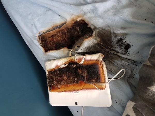 burnt tablet