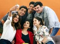 Zaira Wasim with The Sky Is Pink team