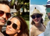 Yuvraj Singh, Angad Bedi and Neha Dhupia
