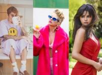 Justin Bieber, Taylor Swift and Selena Gomez