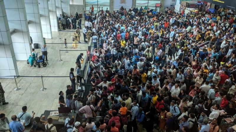 Mumbai Airport. Mumbai floods