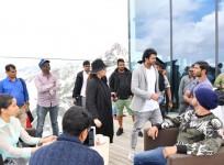 Prabhas and Shraddha Kapoor on the shooting set of Saaho in Austria