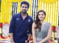 Naga Shaurya with Mehreen Pirzada at his film launch