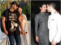 Arjun Kapoor and Malaika Arora (left) Priyanka Chopra and Nick Jonas
