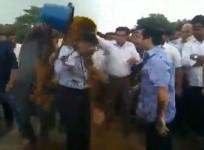 Congress MLA's son thrown mud on engineer