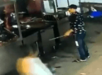 Delhi man carrying sword