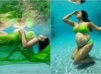 Sameera Reddy's baby bump photos in bikini