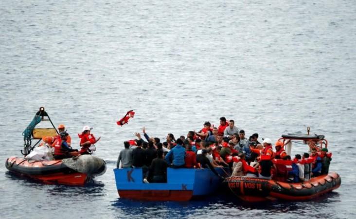 Hundreds of migrants were rescued off the Libyan coast in 2017. Refugee boats capsized